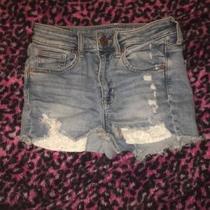 American eagle ripped jeans size 2